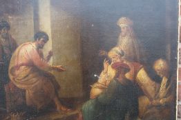 CIRCLE OF RICHARD WESTALL R.A. (1765-1836). Joseph interpreting Pharaoh's dream, oil on canvas,