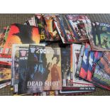 FOUR BOXES OF 2000AD JUDGE DREDD COMICS FROM MIXED ERAS 2008 / 09 AND 2013 / 14 TO INCLUDE PROGRAMME