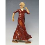 A GOEBEL PORCELAIN FIGURE 'SKIMMING GENTLY' 1800, with impressed, printed and painted marks to base,