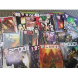 FOUR BOXES OF 2000AD JUDGE DREDD COMICS FROM MIXED ERAS TO INCLUDE 1992, 2007, 2013 ETC