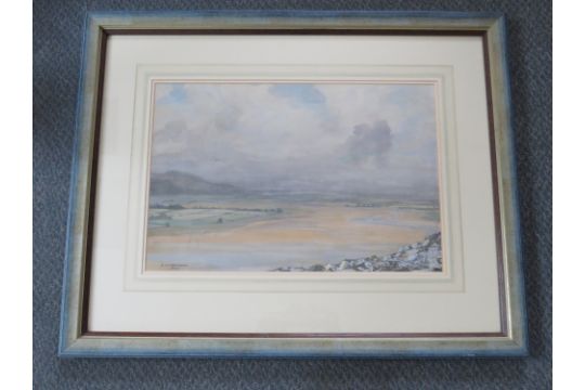 SARAH GOUGH ADAMSON (1905-1950). 'Estuary of The "Kent', see label verso, signed and dated 1924 - Image 3 of 3