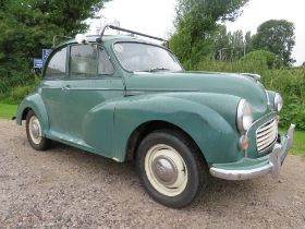 A GREEN 1971 MORRIS MINOR 1000 HISTORIC VEHICLE 'RMW 19K', petrol, 1098cc, single key, V5C log