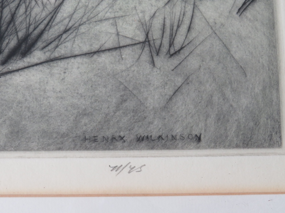 HENRY WILKINSON (1921-2011). Study of a retriever and dead game, signed in pencil lower left, - Image 2 of 3