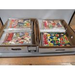 A COLLECTION OF OVER 125 MARVEL COMICS CONTAINED IN TWO TRAYS, to include Conan the Barbarian, 12