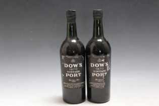 2 BOTTLE OF DOW'S 1970 VINTAGE PORT, one just in neck, one very top shoulder