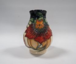 A SMALLER MOORCROFT ANNA LILY PATTERN VASE, of bulbous form, with impressed and painted marks to