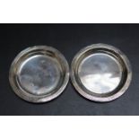 TWO HALLMARKED SILVER PIN DISHES BY GOLDSMITHS AND SILVERSMITHS CO LTD, one dated London 1924 and