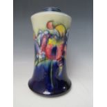 A MOORCROFT POTTER ORCHID PATTERN LAMP BASE, lacking fittings, impressed and painted marks to