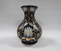 A MOORCROFT 'TRIBUTE TO WILLIAM MORRIS' PATTERN VASE, of bulbous form, impressed and painted marks