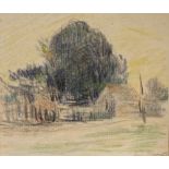 LUCE (XIX-XX). An impressionist study of St Laurent, see label verso, signed and inscribed lower