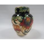 A MOORCROFT ANNA LILY PATTERN GINGER JAR AND COVER, impressed and painted marks to base, H 15 cm