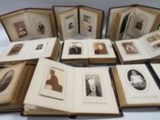 A COLLECTION OF NINE LATE 19TH / EARLY 20TH CENTURY PHOTO ALBUMS AND CONTENTS
