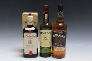 1 LITRE BOTTLE OF WHYTE & MACKAY BLENDED SCOTCH WHISKY, together with 1 bottle of Jameson Irish