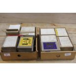 A COLLECTION OF ASSORTED BOXED VINTAGE GLASS PHOTOGRAPHIC SLIDES, various subjects and dates