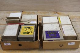 A COLLECTION OF ASSORTED BOXED VINTAGE GLASS PHOTOGRAPHIC SLIDES, various subjects and dates