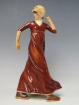 A GOEBEL PORCELAIN FIGURE 'SKIMMING GENTLY' 1800, with impressed, printed and painted marks to base,
