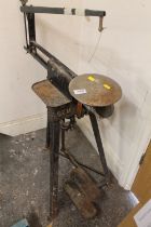A VINTAGE HAND PEDAL GEM COPING SAW A/F