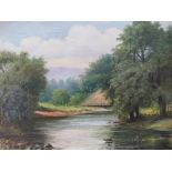 R. FOWLER. British school 'In Bolton Woods Wharfedale', see verso, signed and dated 1932 middle to