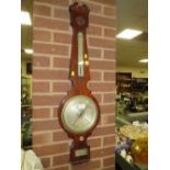 AN ANTIQUE MAHOGANY BAROMETER A/F