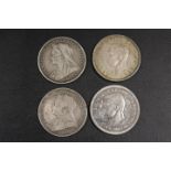 VARIOUS CROWNS - 1895, 1896, 1937 AND 1951