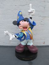 A LARGE MICKEY MOUSE SORCERER'S APPRENTICE STATUE MADE FOR THE 20th ANNIVERSARY OF DISNEYLAND