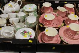 TWO TRAYS OF ASSORTED TEA WARE