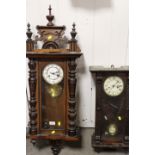 TWO VINTAGE WALL CLOCKS A/F