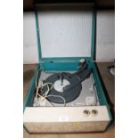 A MONARCH VINTAGE RECORD PLAYER