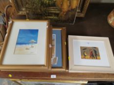 A COLLECTION OF SIXTEEN ASSORTED PRINTS TO INCLUDE BARBADOS / CARIBBEAN SCENES