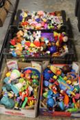 A LARGE QUANTITY OF ASSORTED MCDONALDS TOYS ETC