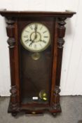 A LARGE VINTAGE WALL CLOCK {WOODWORM}