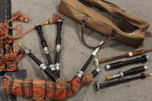 A CASED SET OF BAGPIPES