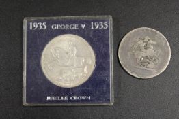AN 1891 SILVER COINS INC 1820 CROWN