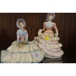 TWO ROYAL DOULTON FIGURES DAY DREAMS AND HANNAH