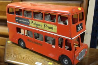 A VINTAGE TRIANG TIN PLATE NO 93 LONDON TRANSPORT BUS