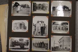 A ALBUM OF MILITARY BLACK AND WHITE PHOTOGRAPHS FROM INDIA