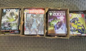 EIGHT BOXES OF 2000AD JUDGE DRESS COMICS AND MAGAZINES FROM MIXED ERAS TO INCLUDE 1990, 1995,