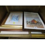 A COLLECTION OF TEN ASSORTED PRINTS TO INC CRICKET INTEREST