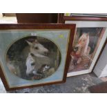 THREE FRAMED AND GLAZED EQUESTRIAN PRINTS INC 'THE THREE KINGS'