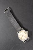 A VINTAGE MILITARY STYLE WRISTWATCH BY HELVETIA
