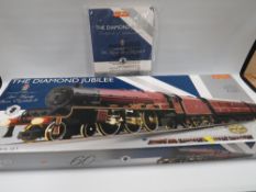 A BOXED '00 GAUGE' HORNBY DIAMOND JUBILEE LIMITED EDITION TRAIN SET