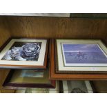 A POLLYANNA PICKERING PRINT TOGETHER WITH A NEIL CAWTHORNE HUNTING PRINT (2)