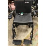 A DASH FOLDING LIGHTWEIGHT POWERED WHEELCHAIR WITH CHARGER