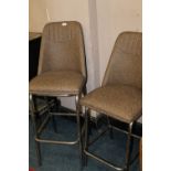 TWO MODERN KITCHEN/BAR STOOLS (DIFFERENT SEAT HEIGHTS)