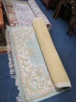 TWO LARGE MODERN CHINESE WOOLLEN RUGS