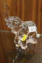 WATERFORD HEAVY GLASS ELEPHANT