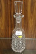 A WATERFORD CUT GLASS DECANTER