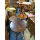 FOUR ASSORTED OCCASIONAL TABLES