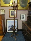 A MODERN BENTWOOD HAT / COAT STAND