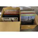 A QUANTITY OF LP RECORDS ETC TO INCLUDE THE EXPLOSIVE EXPLOITS OF 'BLASTER' BATES |LAUGHTER WITH A